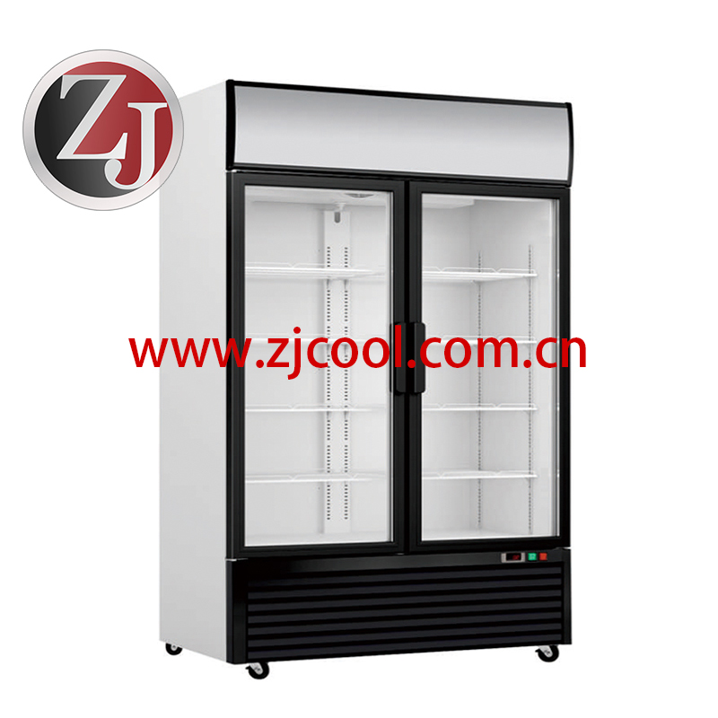 Two Glass Door Upright    Beverage Cooler